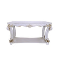 Vendome Sofa Table, Antique Pearl Finish Lv01528 Antique White Wood