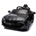 Bmw M4 12V Kids Ride On Toy Car 2.4G W Parents Remote Control,Three Speed Adjustable,Power Display, Usb,Mp3 ,Bluetooth,Led Light,Story,A Handle With Wheels And A Pull, Easy To Carry Black Polyethylene