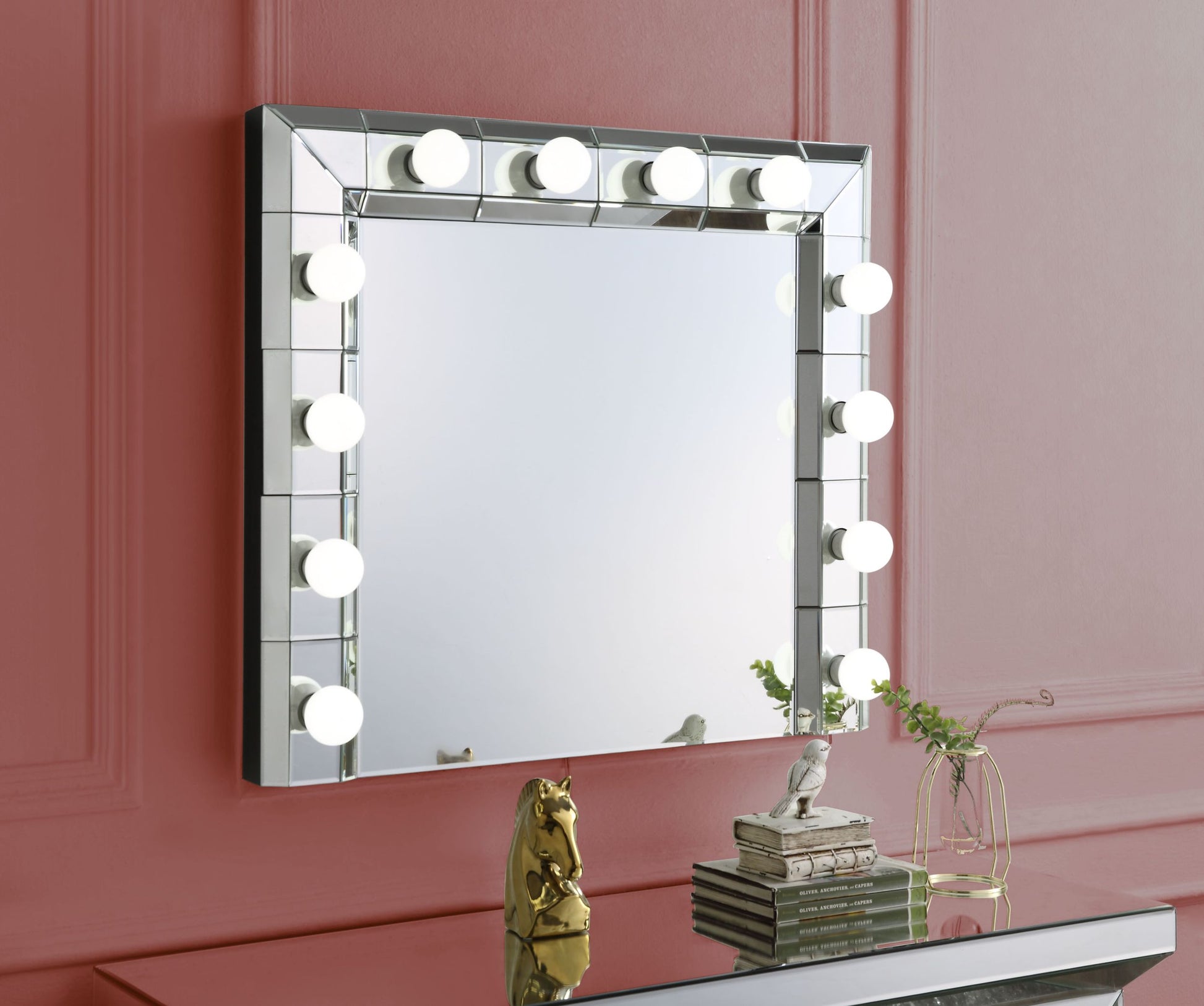 Dominic Accent Mirror Mirrored Ac00765 Silver Glass