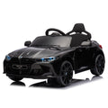 Bmw M4 12V Kids Ride On Toy Car 2.4G W Parents Remote Control,Three Speed Adjustable,Power Display, Usb,Mp3 ,Bluetooth,Led Light,Story,A Handle With Wheels And A Pull, Easy To Carry Black Polyethylene