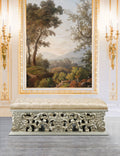 Sorina Bench Antique Gold Finish Bd01246 Gold Mdf
