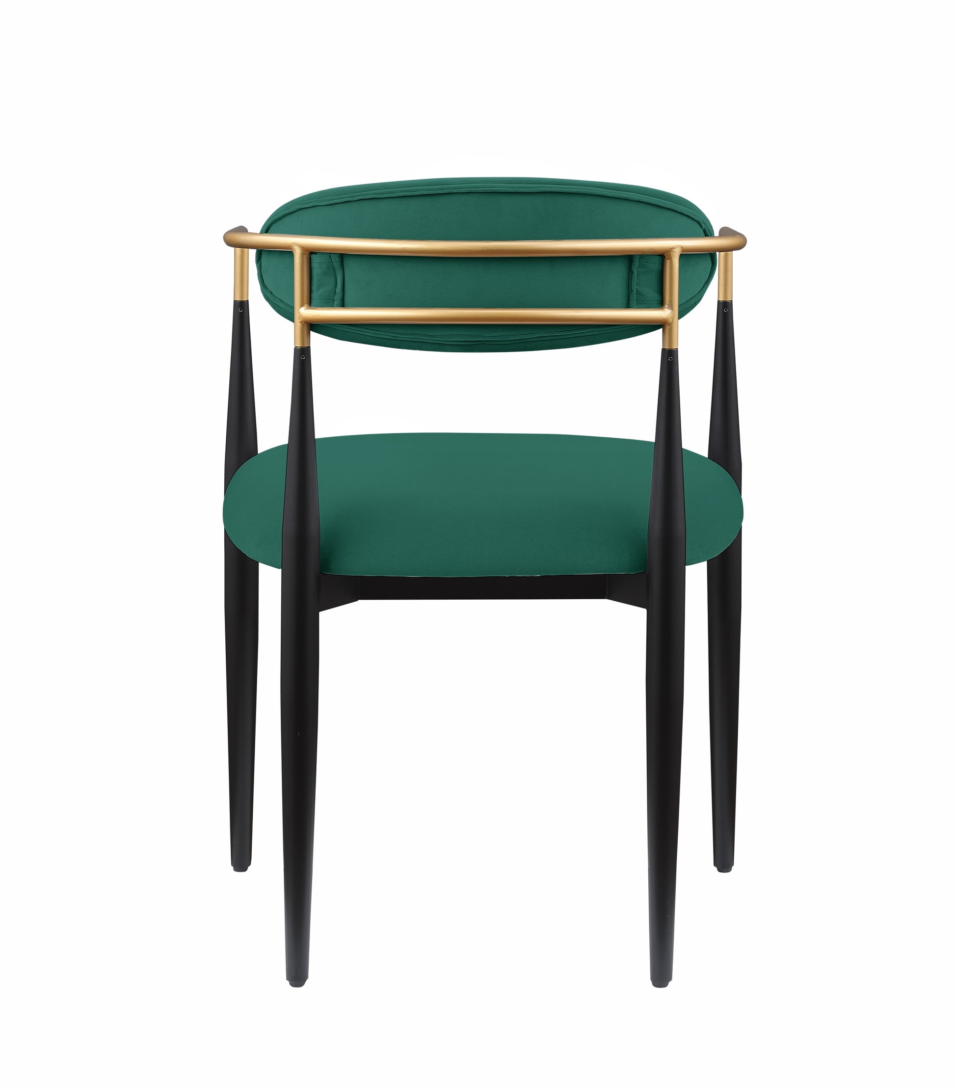 Modern Contemporary 2Pcs Side Chairs Green Fabric Upholstered Ultra Stylish Chairs Set Green Dining Room Contemporary,Modern,Ultra Modern Fabric