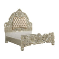 Sorina Ek Bed Pu & Antique Gold Finish Bd01241Ek Gold Pu