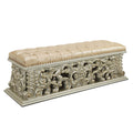 Sorina Bench Antique Gold Finish Bd01246 Gold Mdf