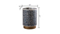 Luxe End Table Navy Navy Primary Living Space Modern Tabeltop Round Coffee & End Tables Round Wood Pedestal