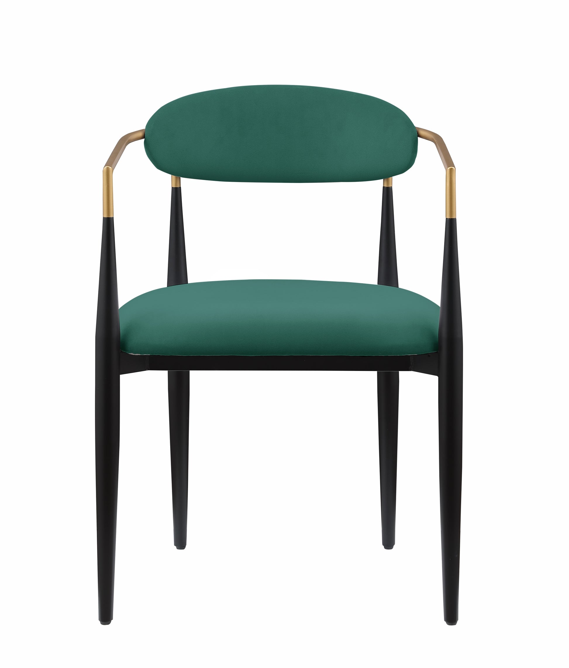 Modern Contemporary 2Pcs Side Chairs Green Fabric Upholstered Ultra Stylish Chairs Set Green Dining Room Contemporary,Modern,Ultra Modern Fabric