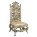 Danae Side Chair Set 2 Pu, Champagne & Gold Finish Dn01198 Gold Solid Wood Mdf