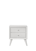 Cerys Nightstand White Finish Bd01559 White Mdf