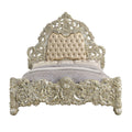 Sorina Ek Bed Pu & Antique Gold Finish Bd01241Ek Gold Pu