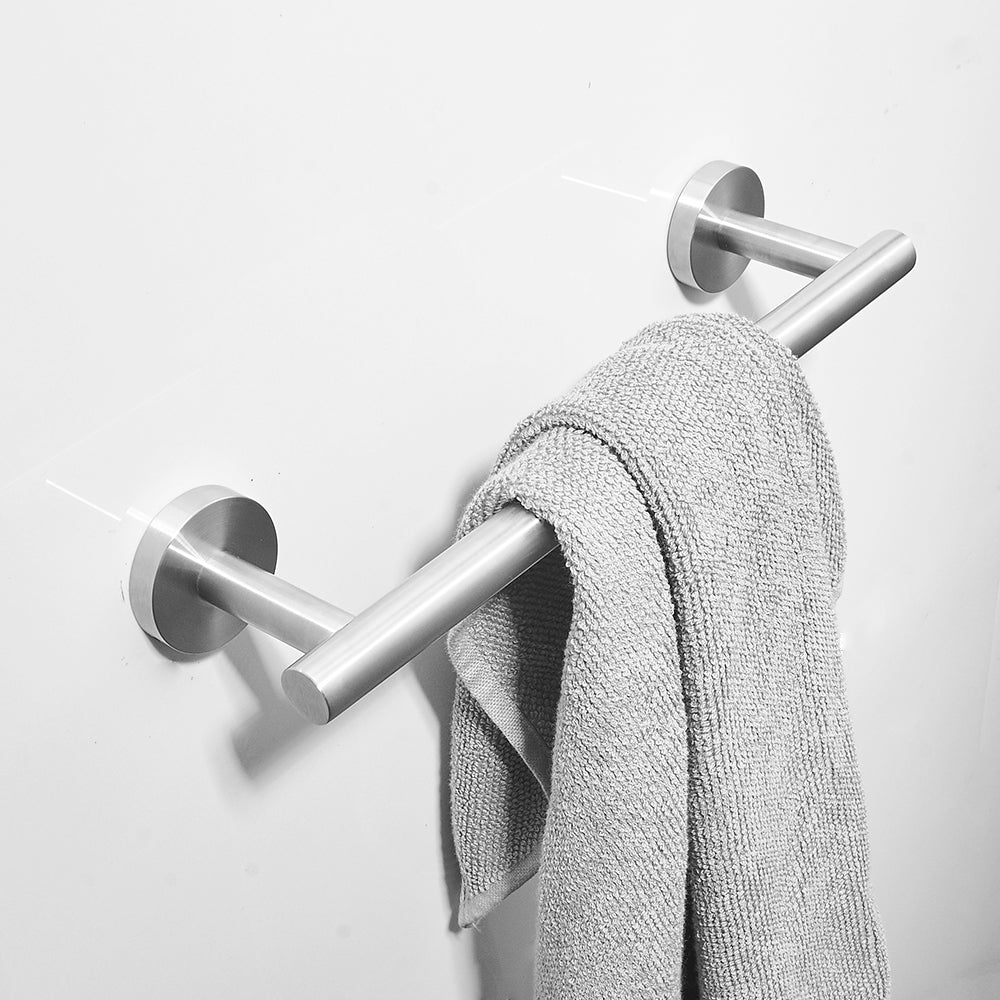 8 Pieces Brushed Nickel Bathroom Accessories Set, Stainless Steel Bathroom Hardware Set, Bath Towel Bar Set, Towel Racks For Bathroom Wall Mounted. Brushed Nickel Bathroom Classic,Industrial,Modern Stainless Steel