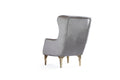 Lust Modern Style Chair In Taupe Taupe Modern Upholstered Wood