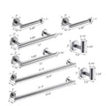 8 Pieces Brushed Nickel Bathroom Accessories Set, Stainless Steel Bathroom Hardware Set, Bath Towel Bar Set, Towel Racks For Bathroom Wall Mounted. Brushed Nickel Bathroom Classic,Industrial,Modern Stainless Steel