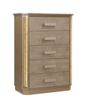 Medusa Chest Made With Wood In Gold Gold Bedroom Contemporary,Modern Wood