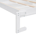 Queen Size Murphy Bed Wall Bed With Shelves,White White Solid Wood Mdf