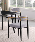 Modern Contemporary 5Pc Dining Set Black Sintered Stone Table And Gray Chairs Fabric Upholstered Stylish Furniture Black Gray Seats 4 Dining Room 60 Inches Contemporary,Modern,Ultra Modern Rectangular Dining Table With Chair Sintered Stone