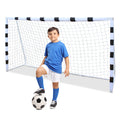 Portable Soccer Door Frame 6.6Ft High, Soccer Door, Courtyard Park For Youth Soccer Matches Black White Iron