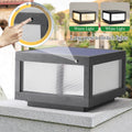 Solar Wall Lamp With Dimmable Led 2 Pack Black Aluminium