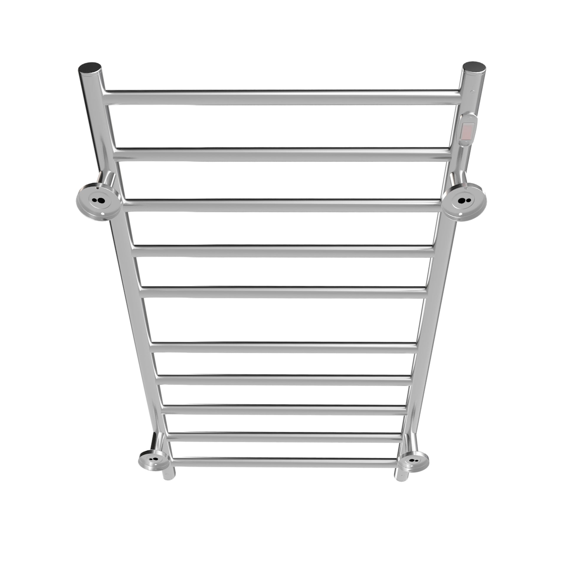 Electric Heated Towel Rack For Bathroom, Wall Mounted Towel Warmer, 10 Stainless Steel Bars Drying Rack Silver Bathroom Aluminium