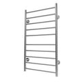 Electric Heated Towel Rack For Bathroom, Wall Mounted Towel Warmer, 10 Stainless Steel Bars Drying Rack Silver Bathroom Aluminium