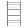 Electric Heated Towel Rack For Bathroom, Wall Mounted Towel Warmer, 10 Stainless Steel Bars Drying Rack Silver Bathroom Aluminium