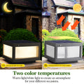 Solar Wall Lamp With Dimmable Led Black Aluminum