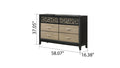 Selena Modern & Contemporary Dresser Made With Wood In Black And Natural Black Natural Bedroom Contemporary,Modern Wood