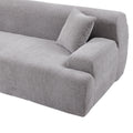 Modern Large L Shape Modular Sectional Sofa For Living Room, Bedroom, Salon, 2 Piece Free Combination, Simplified Style Gray Polyester 3 Seat
