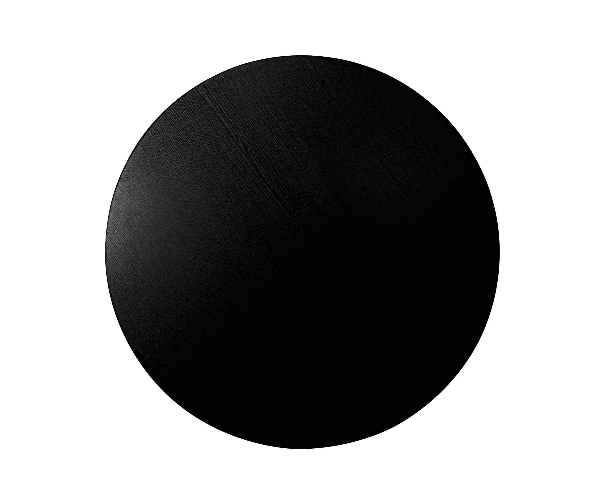 Round Coffee Table Set Of 2, Grille Molding, Suitable For Bedroom, Living Room, Balcony Black Mdf