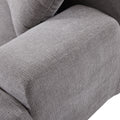 Modern Large L Shape Modular Sectional Sofa For Living Room, Bedroom, Salon, 2 Piece Free Combination, Simplified Style Gray Polyester 3 Seat