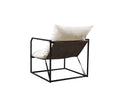 Accent Chair For Living Room White Espresso Primary Living Space Foam Fabric