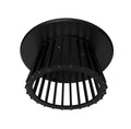 Round Coffee Table Set Of 2, Grille Molding, Suitable For Bedroom, Living Room, Balcony Black Mdf