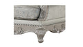 Tuscan Traditional Style Loveseat Made With Wood In Silver Silver Grey Velvet Wood Primary Living Space Soft Tufted Back Traditional Wood