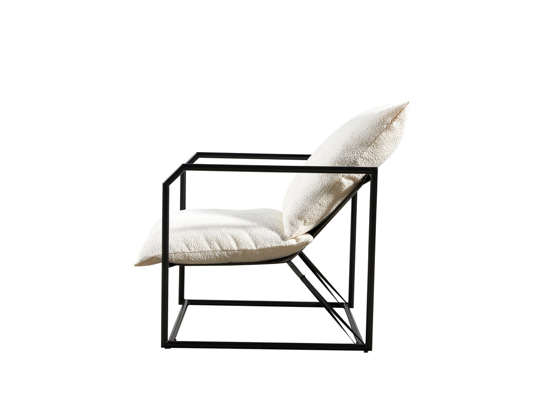Accent Chair For Living Room White Espresso Primary Living Space Foam Fabric