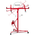 16Ft Lift Drywall Panel Hoist Jack For Ceiling Red Red Iron Plastic