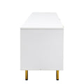 Modern Warm White Tv Cabinetfor Living Room Bedroom White Mdf