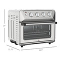 Air Fryer Toaster Oven, 21Qt 7 In 1 Convection Oven Countertop, Warm, Broil, Toast, Bake And Air Fry, 4 Accessories Included, 1800W, Stainless Steel Finish Silver Stainless Steel