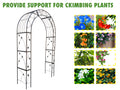 Metal Garden Arch Garden Arbor Trellis Climbing Plants Support Arch Outdoor Arch Wedding Arch Party Events Archway Black Black Iron