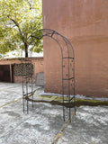 Metal Garden Arch Garden Arbor Trellis Climbing Plants Support Arch Outdoor Arch Wedding Arch Party Events Archway Black Black Iron