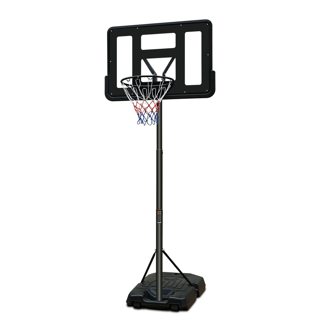 Basketball Hoop Portable Basketball Goal System 6.5 10Ft Adjustable 44In Backboard For Indoor Outdoor Black Balls Sports Black Portable Garden & Outdoor Polyethylene