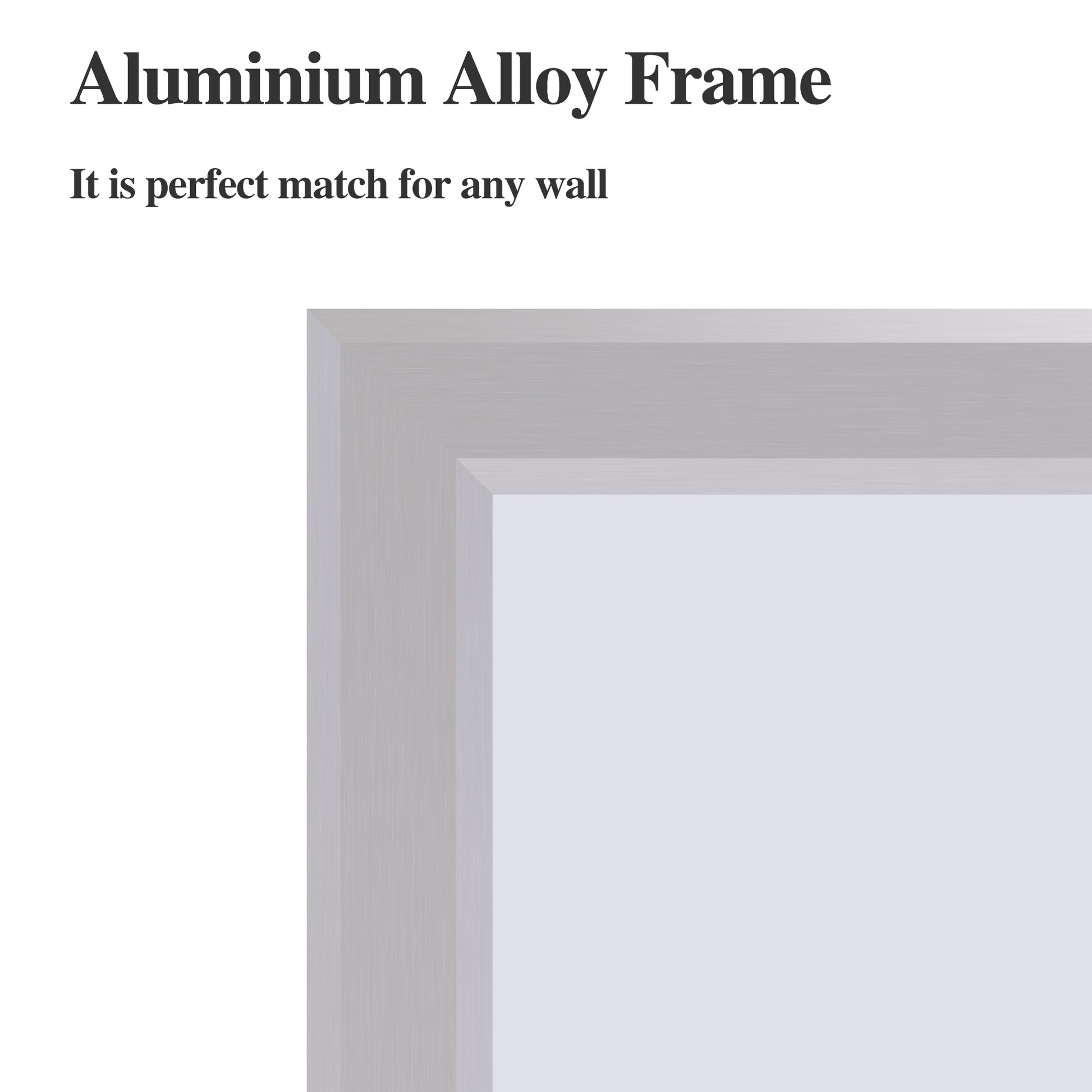 60"X36" Oversized Modern Rectangle Bathroom Mirror With Silver Frame Decorative Large Wall Mirrors For Bathroom Living Room Bedroom Vertical Or Horizontal Wall Mounted Mirror With Aluminum Frame Silver Aluminum