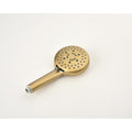 Shower System With Shower Head, Hand Shower, Slide Bar, Bodysprays, Shower Arm, Hose, Valve Trim, And Lever Handles Brushed Gold Wall Mounted Bathroom Brass