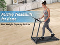 Folding Treadmills Walking Pad Treadmill For Home Office 2.5Hp Walking Treadmill With Incline 0.5 7.5Mph 265Lbs Capacity Treadmill For Walking Running Black Metal