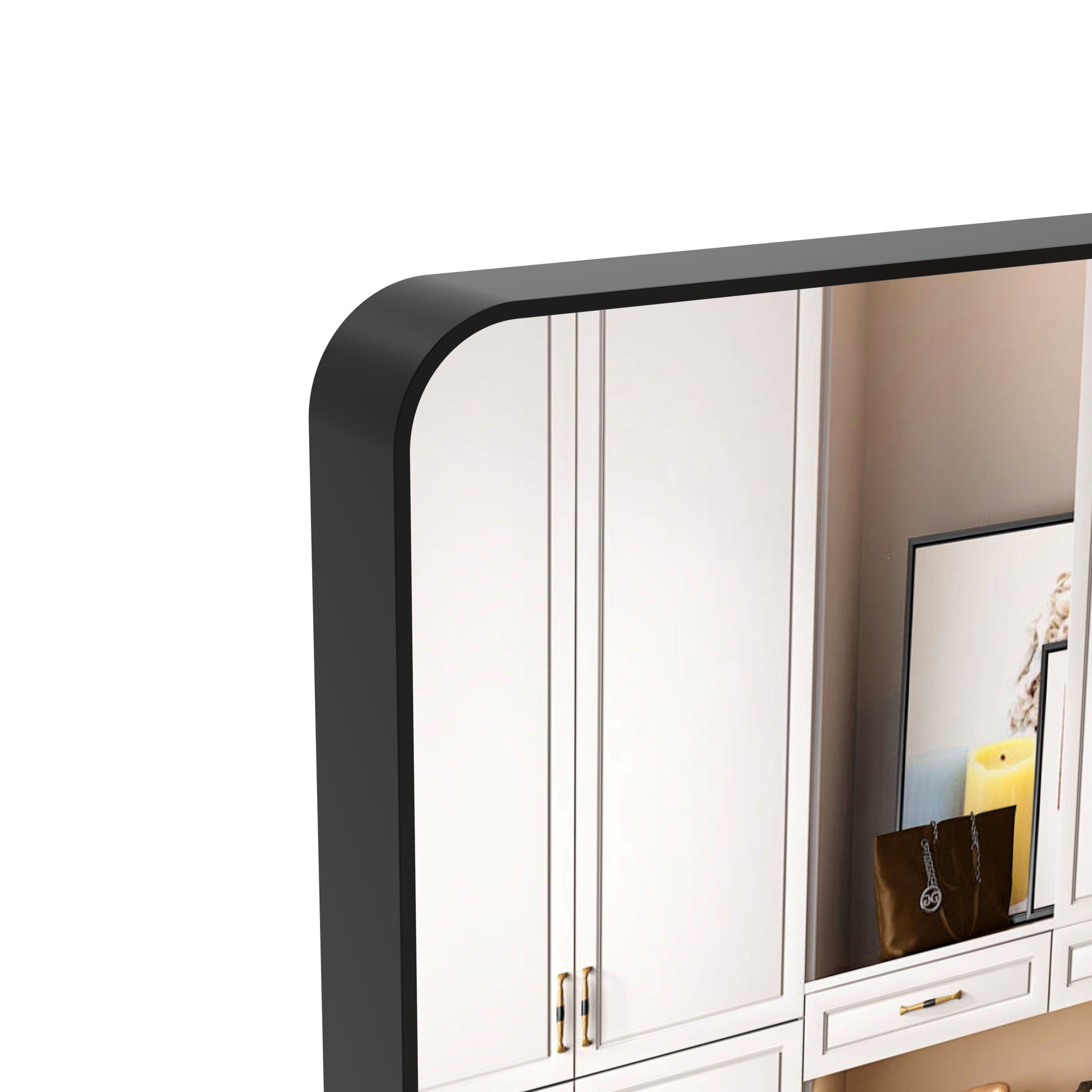 Oversized Bathroom Mirror With Removable Tray Wall Mount Mirror,Vertical Horizontal Hanging Aluminum Framed Wall Mirror Full Length Mirror,Full Body Mirror For Bedroom Living Room,Black,72X32 Inches Black Aluminium