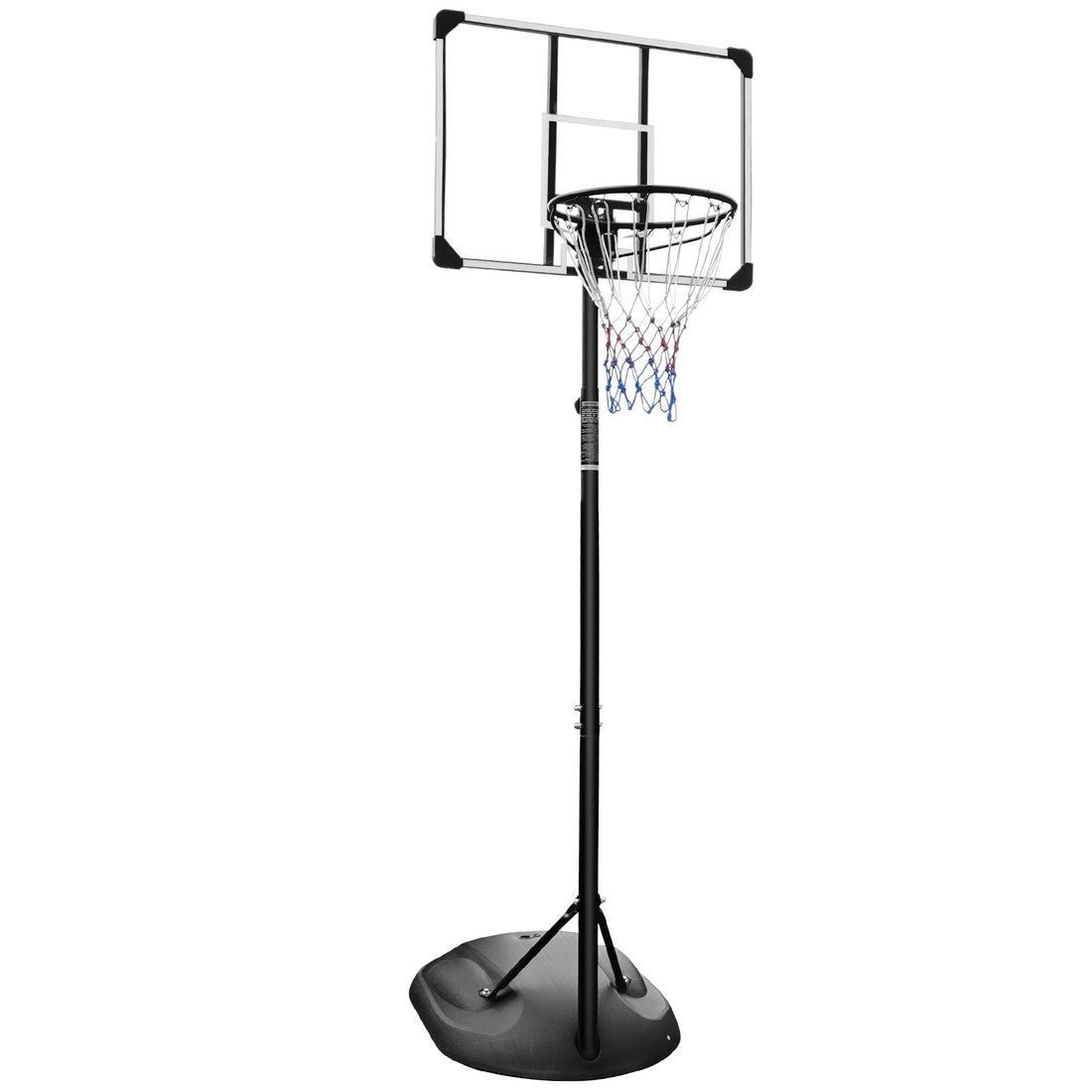 Portable Basketball Hoop Adjustable 7.5Ft 9.2Ft With 32 Inch Backboard For Youth Adults Indoor Outdoor Basketball Goal White Black White Iron