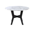 Kusa 5Pc Pack Dining Set, Engineering Stone Top & Black Finish Dn02014 Black Marble