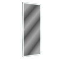 Extra Large Led Bathroom Mirror With 3 Color Aluminum Framed Wall Mirror Full Body Mirror With Lights, Vertical Horizontal Hanging Aluminum Framed Mirror For Bedroom Living Room, Silver, 84X36 Inches Silver Aluminium