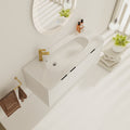 48 Inch Wall Mounted Bathroom Vanity With Sink, Soft Close Doors Kd Packing White 3 Bathroom Wall Mounted Modern Plywood