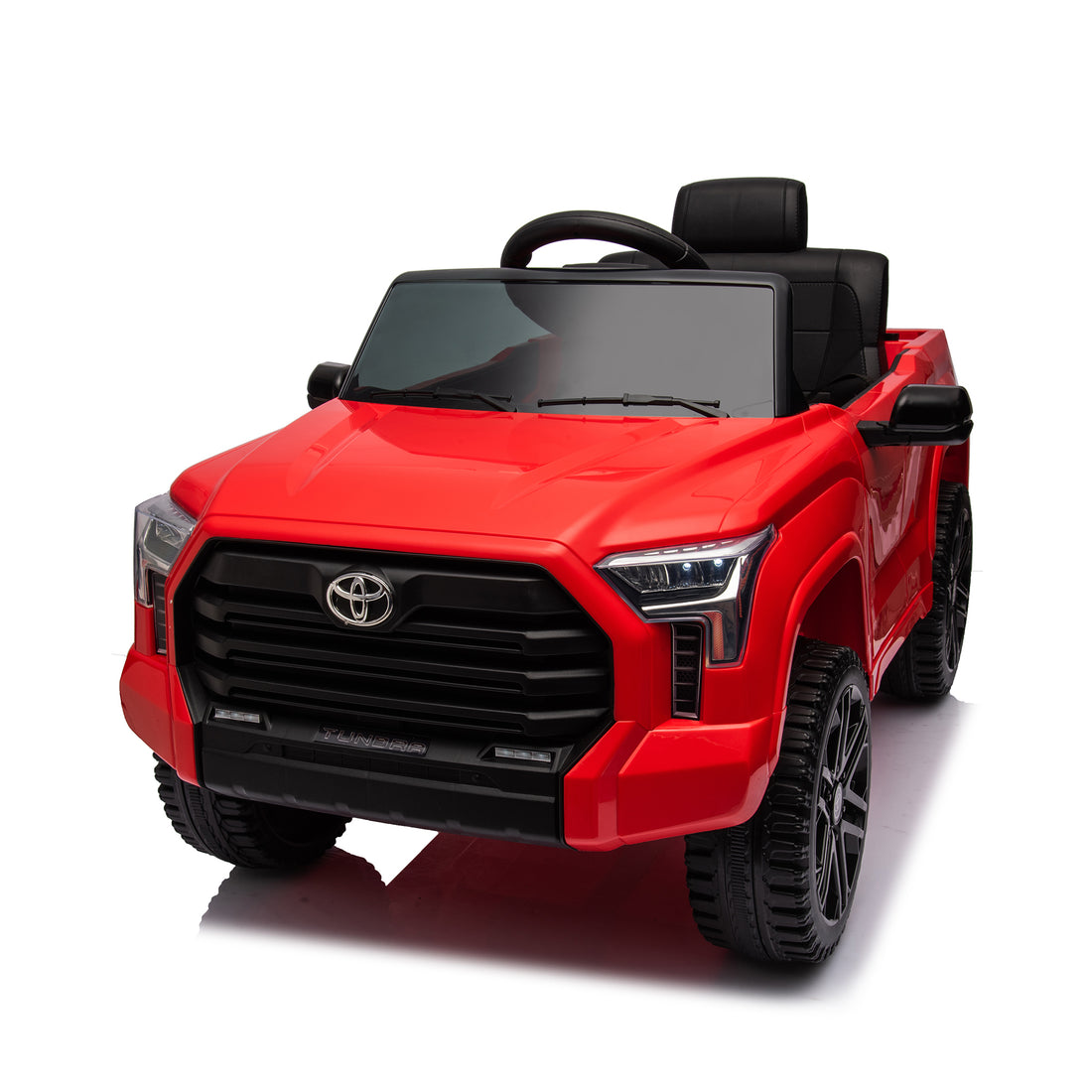 Officially Licensed Toyota Tundra Pickup,Electric Pickup Car Ride On For Kid, 12V Electric Ride On Toy,2.4G W Parents Remote Control,Electric Car For Kids,Three Speed Adjustable,Power Display Red Plastic