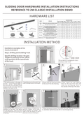 6.6Ft Heavy Duty Sturdy Sliding Barn Door Hardware Adjustable Floor Guide Wall Mount Roller Pull Handle, J Shape Hangers, Smoothly And Quietly, Easy To Install, Fit 24