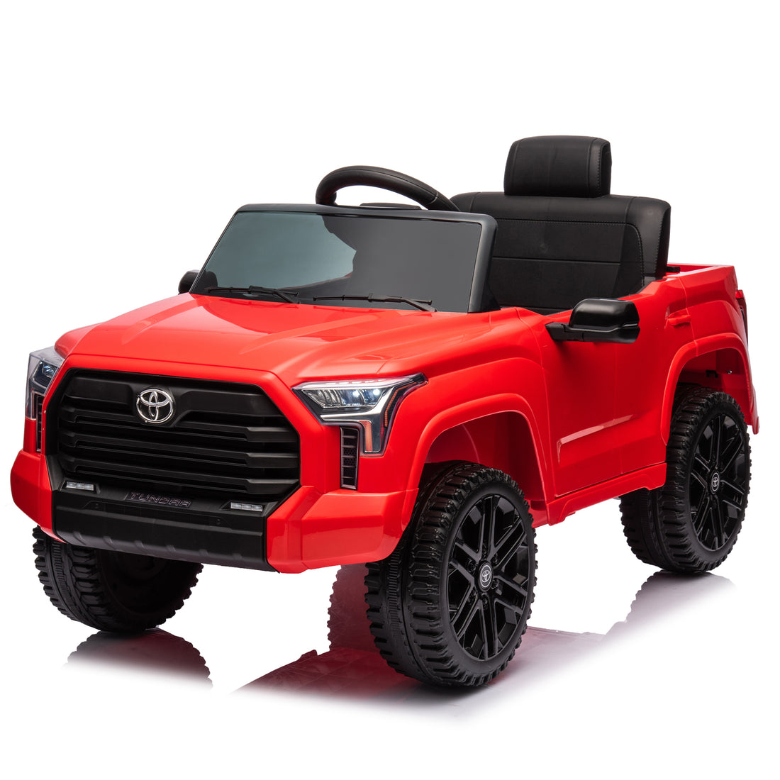 Officially Licensed Toyota Tundra Pickup,Electric Pickup Car Ride On For Kid, 12V Electric Ride On Toy,2.4G W Parents Remote Control,Electric Car For Kids,Three Speed Adjustable,Power Display Red Plastic